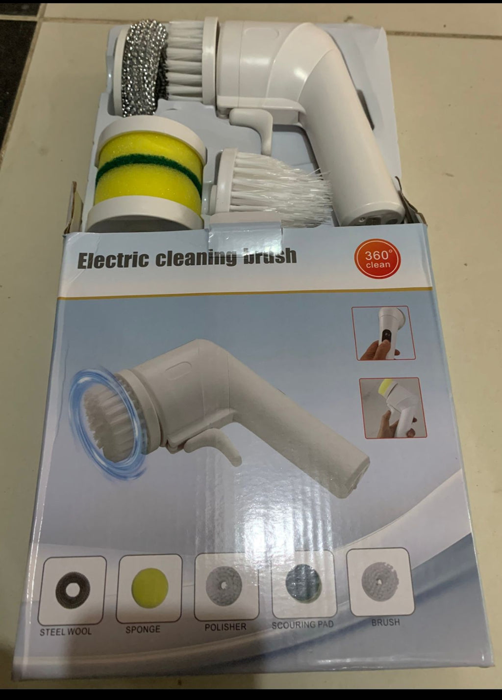 “Electric Spin Scrubber – 10x Faster Cleaning”