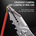 multi function wire stripper  tool, screwdriver tool, electrician tool kit, wire cutting tool, cable stripping tool, handy electrical tool, home repair tool, DIY electrical kit, multi purpose electrician tool