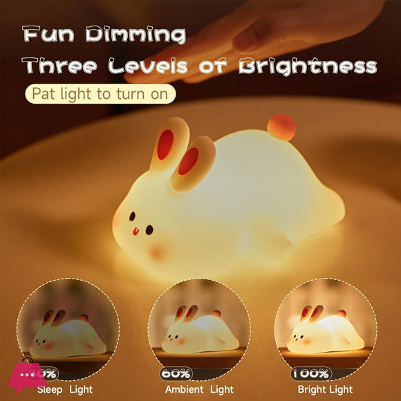 Rechargeable Rabbit Lamp With Touch Sensor -