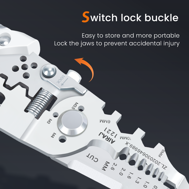 multi function wire stripper  tool, screwdriver tool, electrician tool kit, wire cutting tool, cable stripping tool, handy electrical tool, home repair tool, DIY electrical kit, multi purpose electrician tool