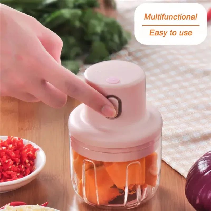 USB Rechargeable Mini Grinder Food Chopper