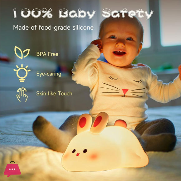 Rechargeable Rabbit Lamp With Touch Sensor -