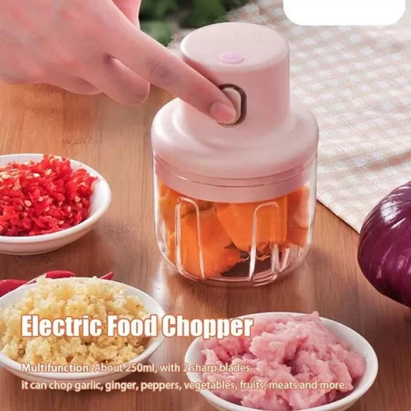 USB Rechargeable Mini Grinder Food Chopper