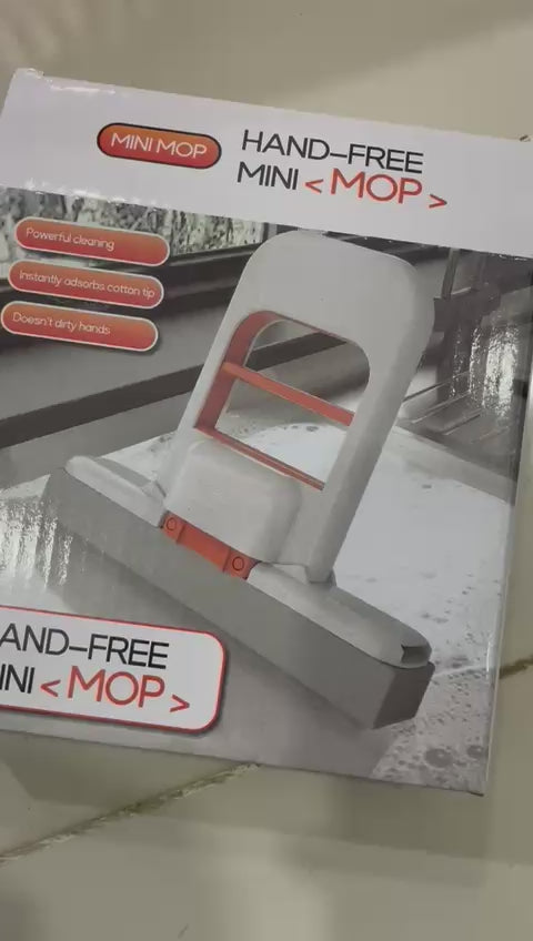 Foldable Mini Mop for Kitchen, Bathroom, Car & Glass